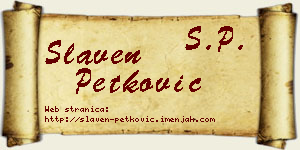 Slaven Petković vizit kartica